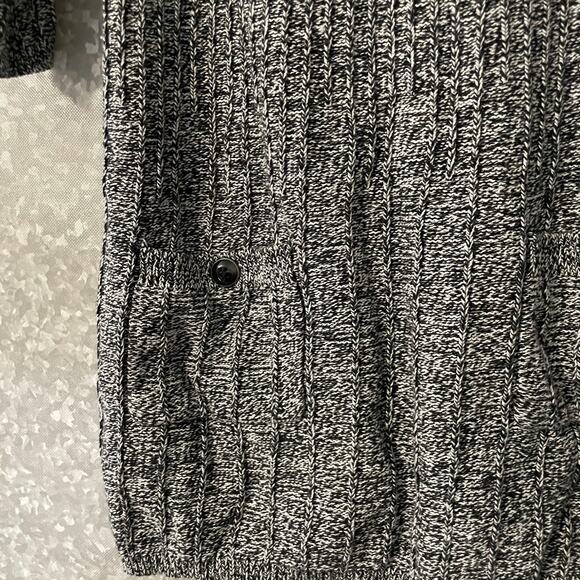 Style & Co Gray Marled Button Cowl Neck Tunic Sweater - Size Petite Medium (PM) - Picture 3 of 6